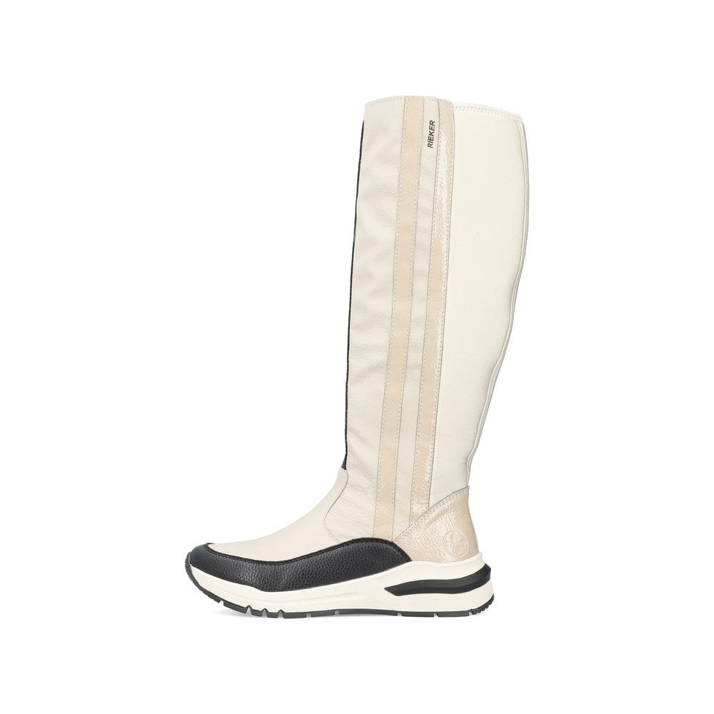 Women's Rieker M6690-60 Long Boots Beige | USA-463227