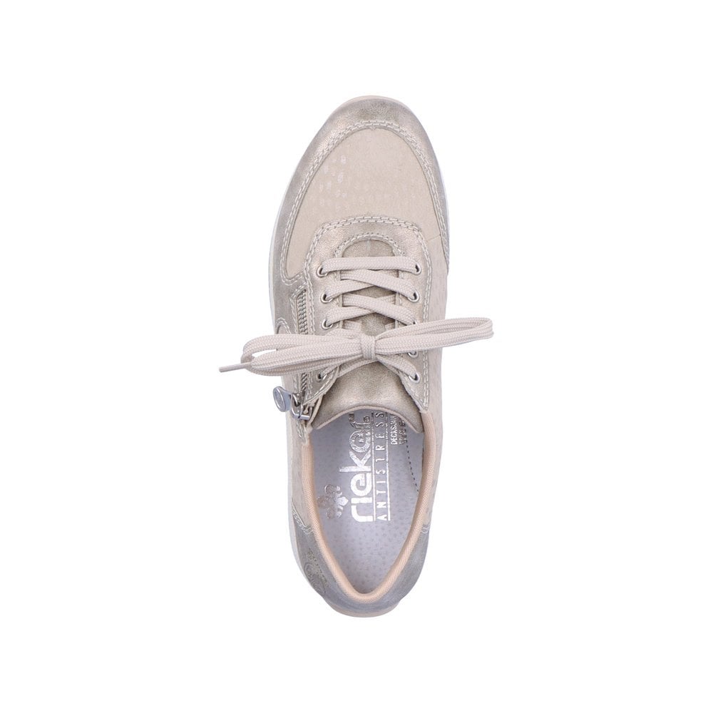 Women's Rieker N1112-60 Sneakers Beige | USA-797138