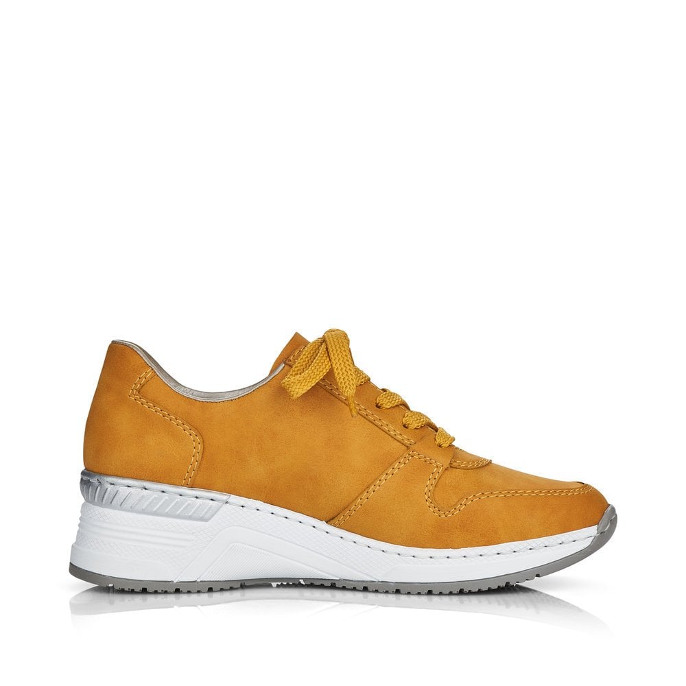 Women's Rieker N4317-68 Sneakers Yellow | USA-602777