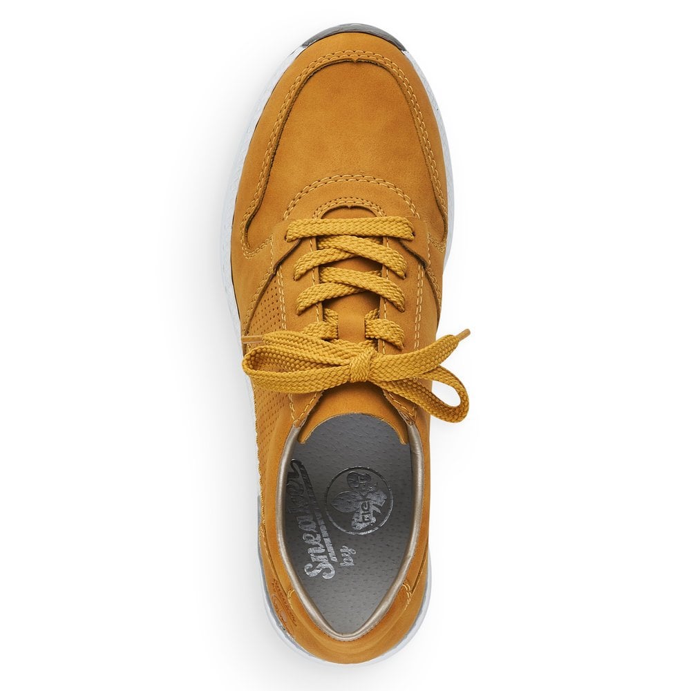 Women's Rieker N4317-68 Sneakers Yellow | USA-602777