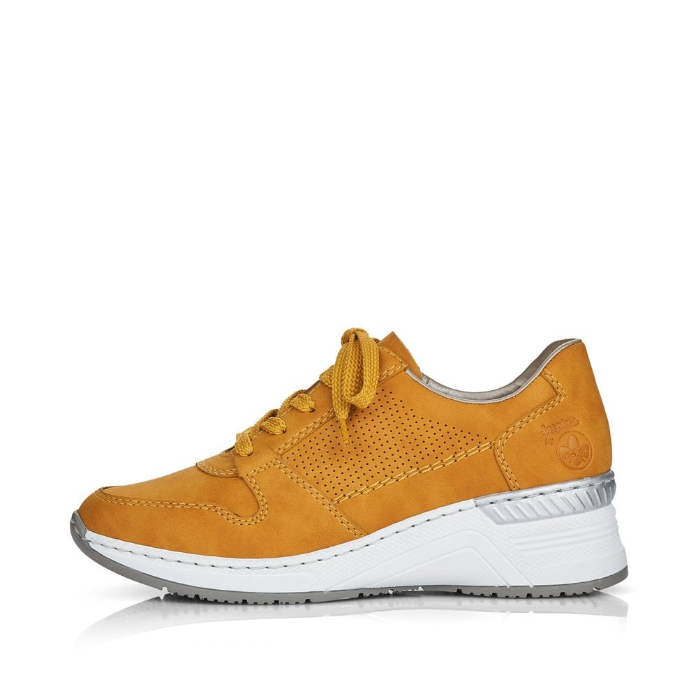 Women's Rieker N4317-68 Sneakers Yellow | USA-602777