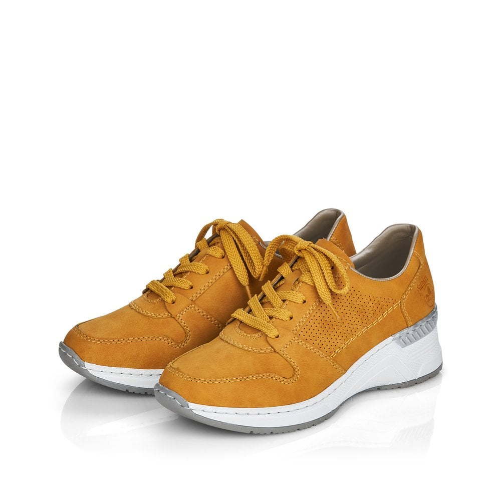 Women's Rieker N4317-68 Sneakers Yellow | USA-602777