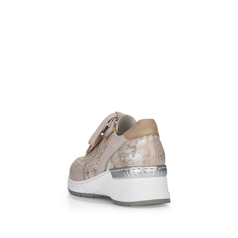 Women's Rieker N4341-60 Sneakers Beige | USA-563692