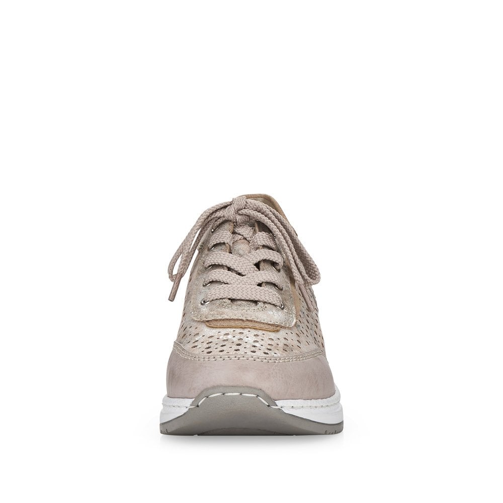 Women's Rieker N4341-60 Sneakers Beige | USA-563692