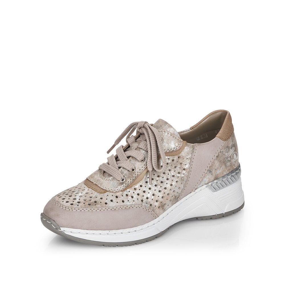 Women\'s Rieker N4341-60 Sneakers Beige | USA-563692