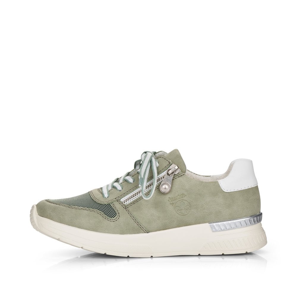 Women's Rieker N4730-52 Sneakers Green | USA-778059