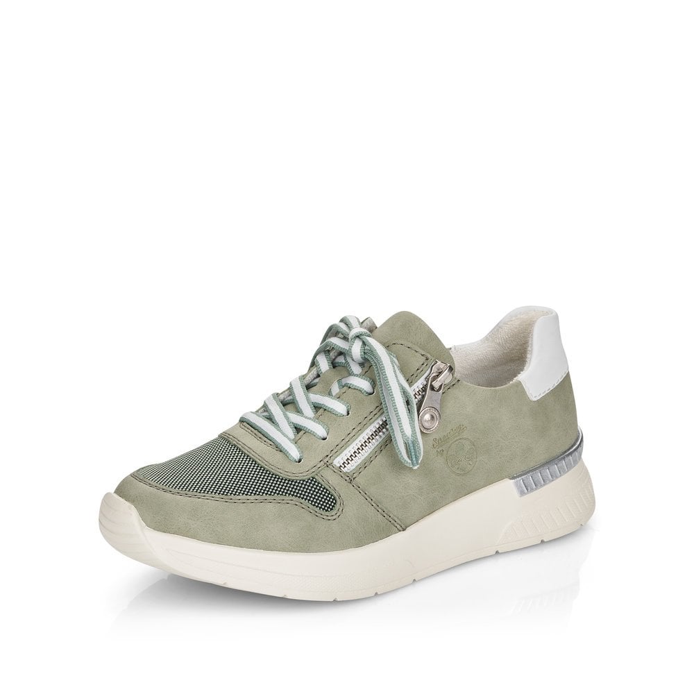 Women\'s Rieker N4730-52 Sneakers Green | USA-778059