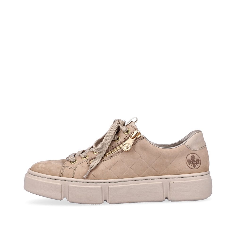 Women's Rieker N5934-63 Sneakers Beige | USA-169852