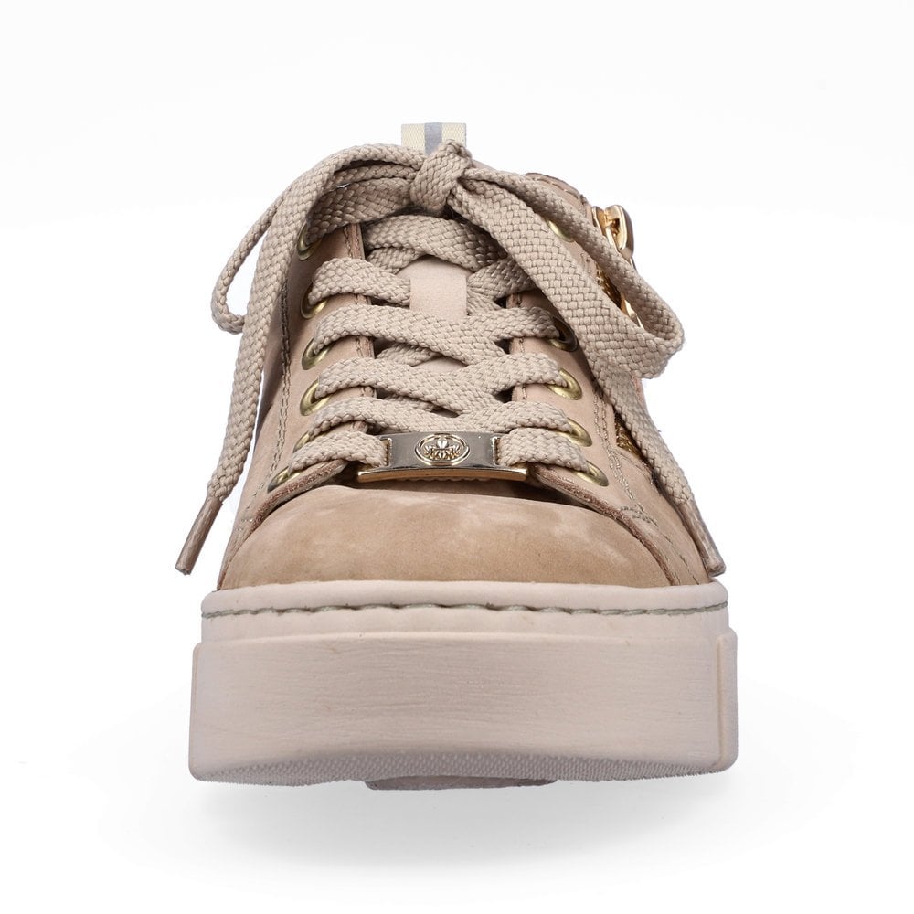 Women's Rieker N5934-63 Sneakers Beige | USA-169852