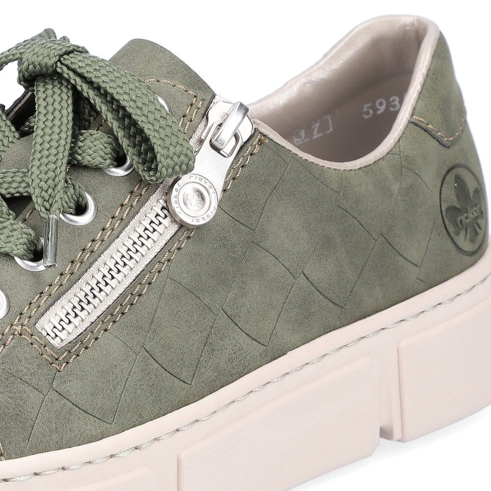 Women's Rieker N5935-54 Sneakers Green | USA-913222