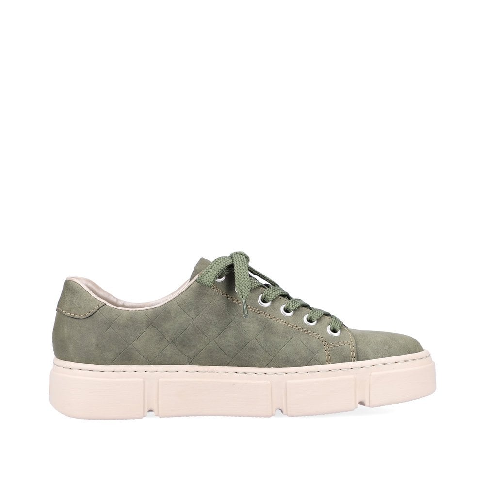 Women's Rieker N5935-54 Sneakers Green | USA-913222