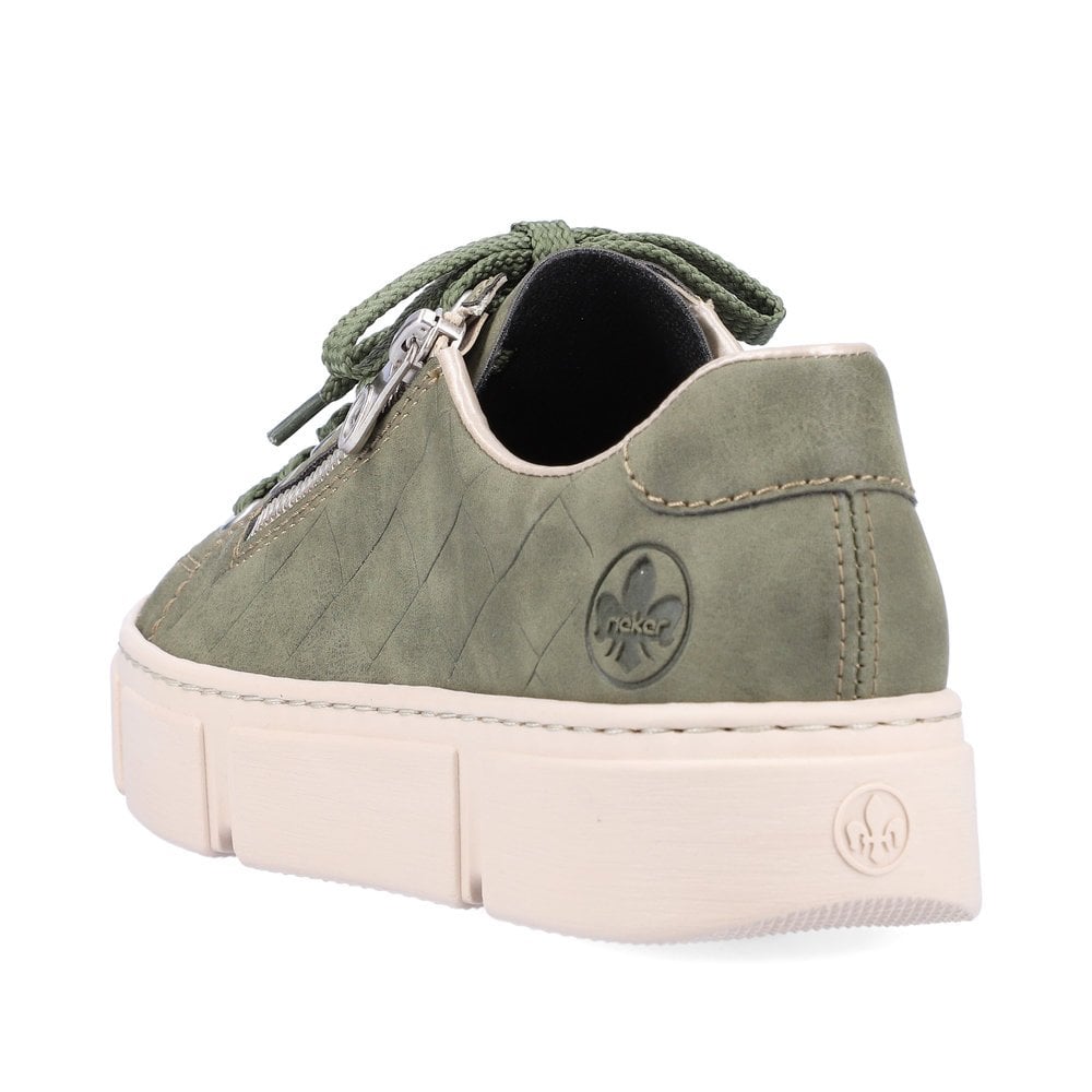 Women's Rieker N5935-54 Sneakers Green | USA-913222