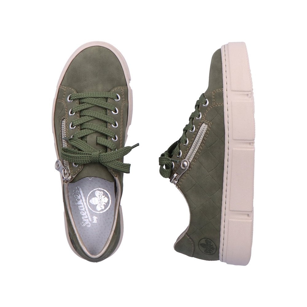 Women's Rieker N5935-54 Sneakers Green | USA-913222