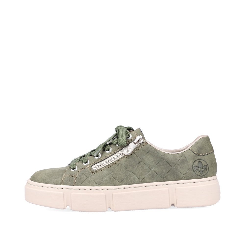 Women\'s Rieker N5935-54 Sneakers Green | USA-913222