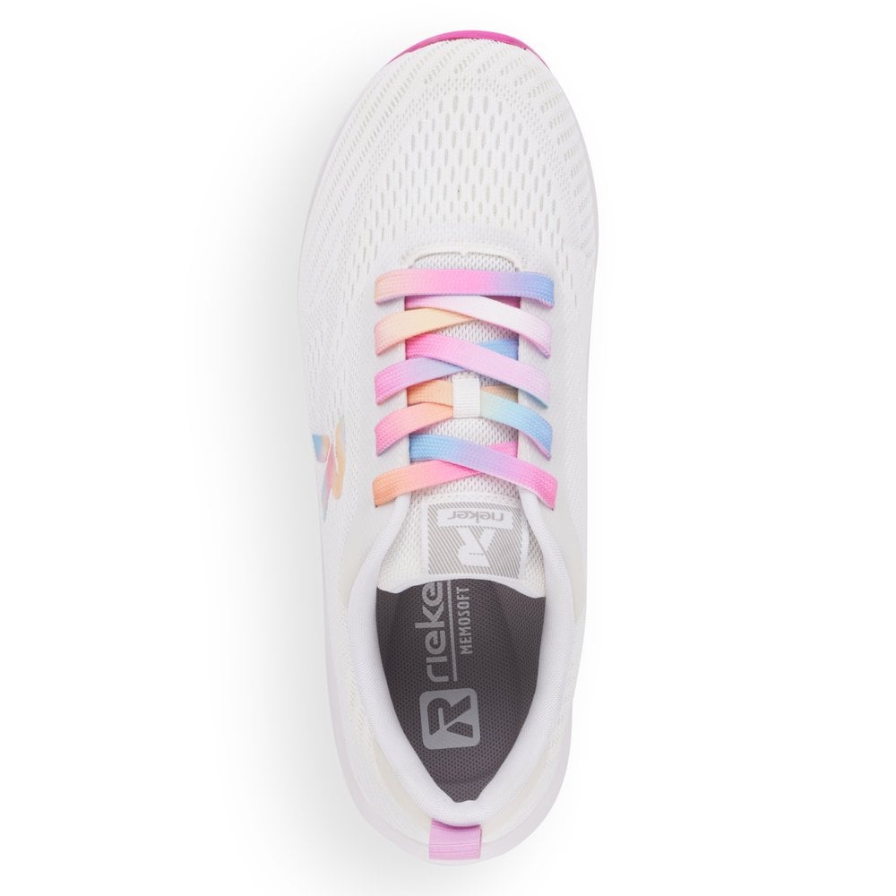 Women's Rieker R-Evolution 40404-80 Sneakers White | USA-684229