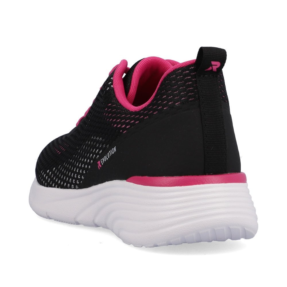 Women's Rieker R-Evolution W0401-00 Sneakers Black | USA-332555