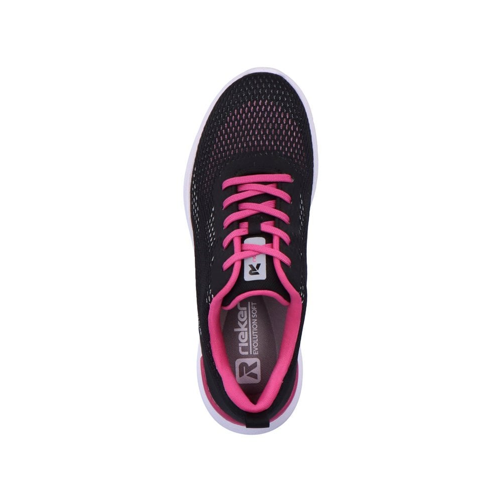 Women's Rieker R-Evolution W0401-00 Sneakers Black | USA-332555