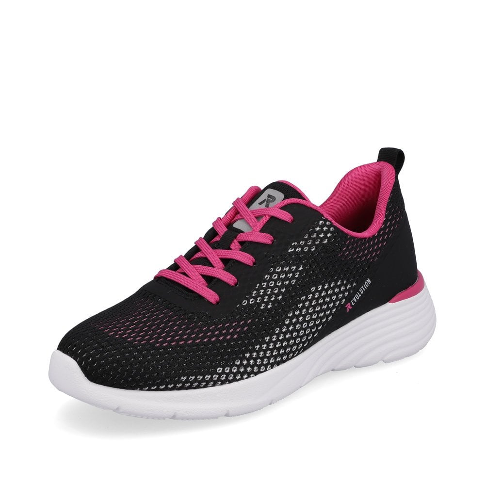 Women\'s Rieker R-Evolution W0401-00 Sneakers Black | USA-332555