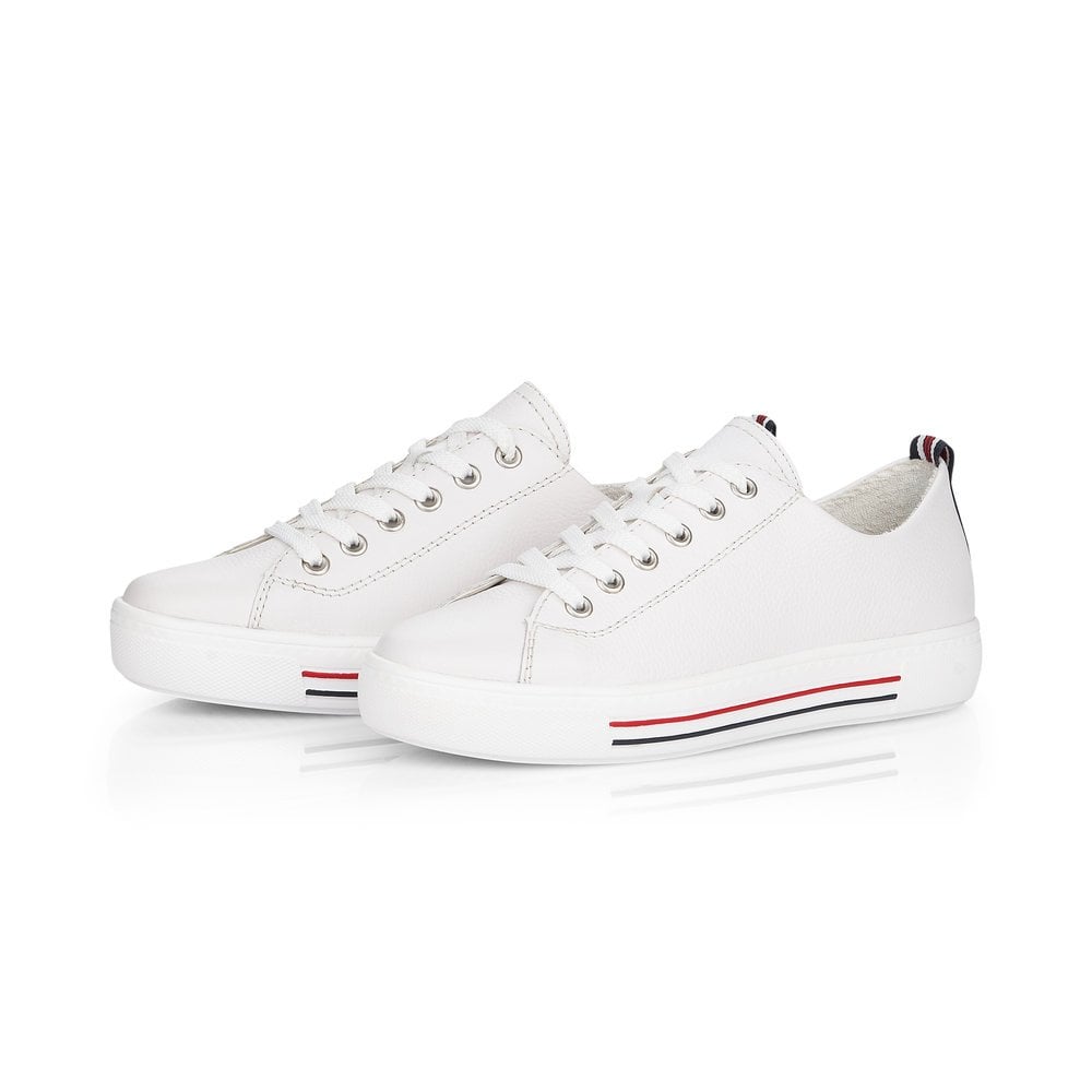 Women's Rieker Remonte D0900-80 Sneakers White | USA-670969