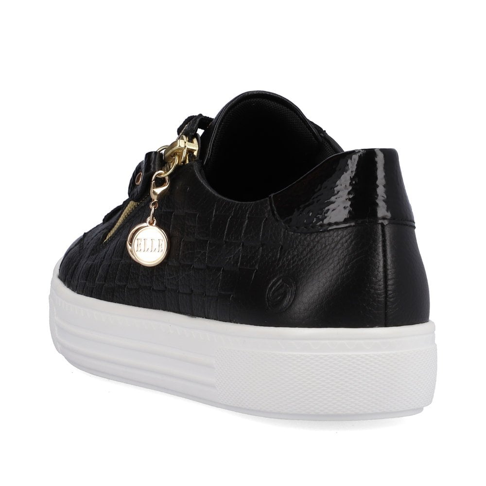 Women's Rieker Remonte D0916-00 Sneakers Black | USA-305458