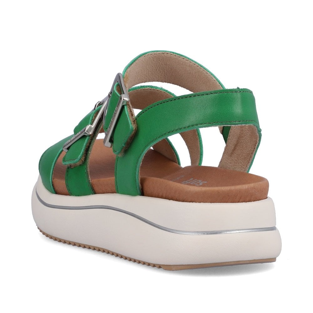 Women's Rieker Remonte D0L50-52 Wedge Sandals Green | USA-435713