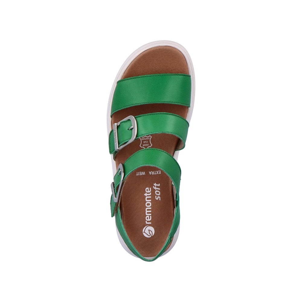 Women's Rieker Remonte D0L50-52 Wedge Sandals Green | USA-435713