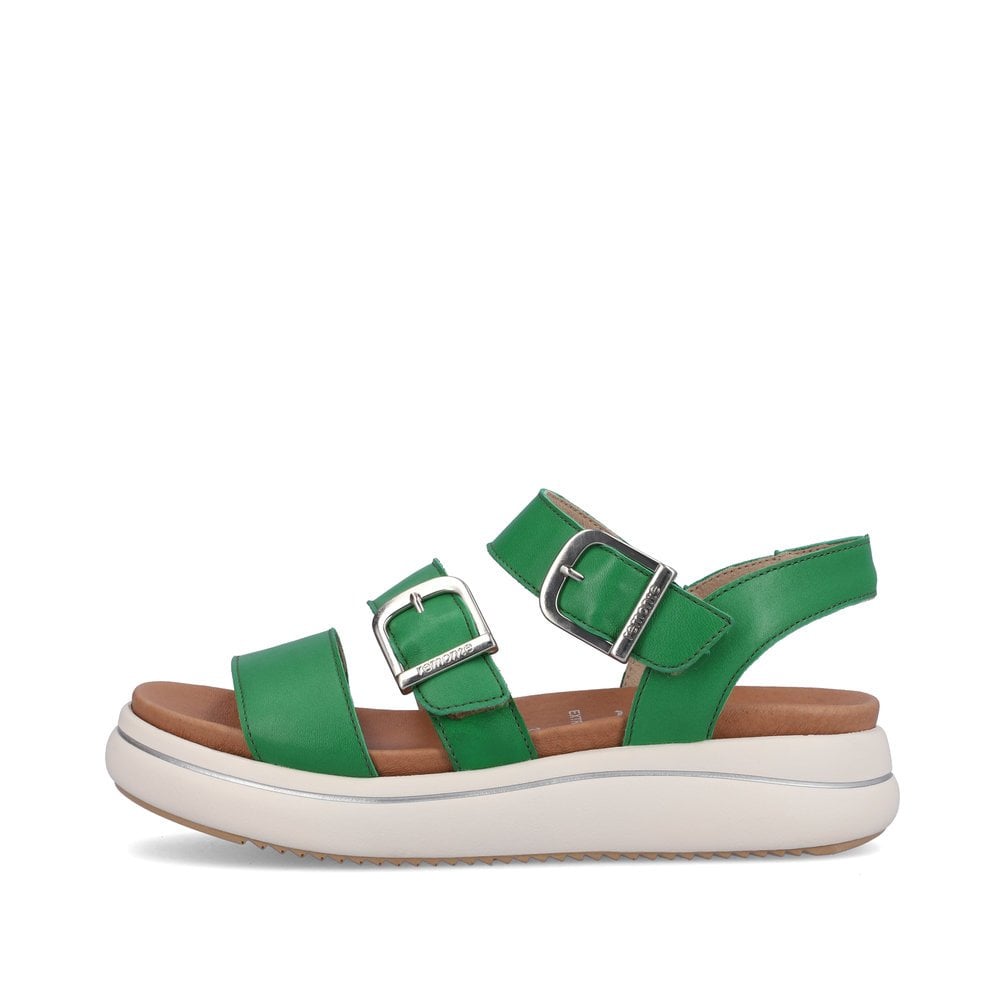 Women's Rieker Remonte D0L50-52 Wedge Sandals Green | USA-435713