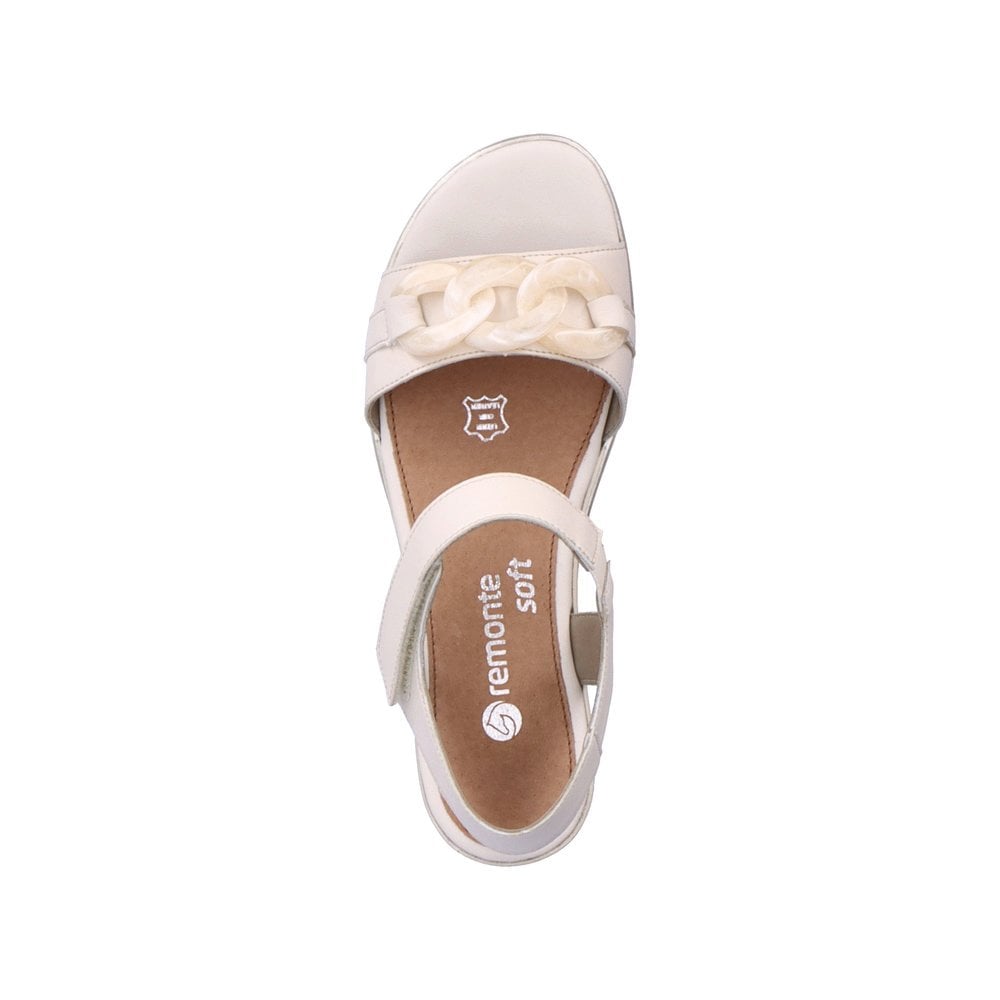 Women's Rieker Remonte D6459-60 Wedge Sandals Beige | USA-562218