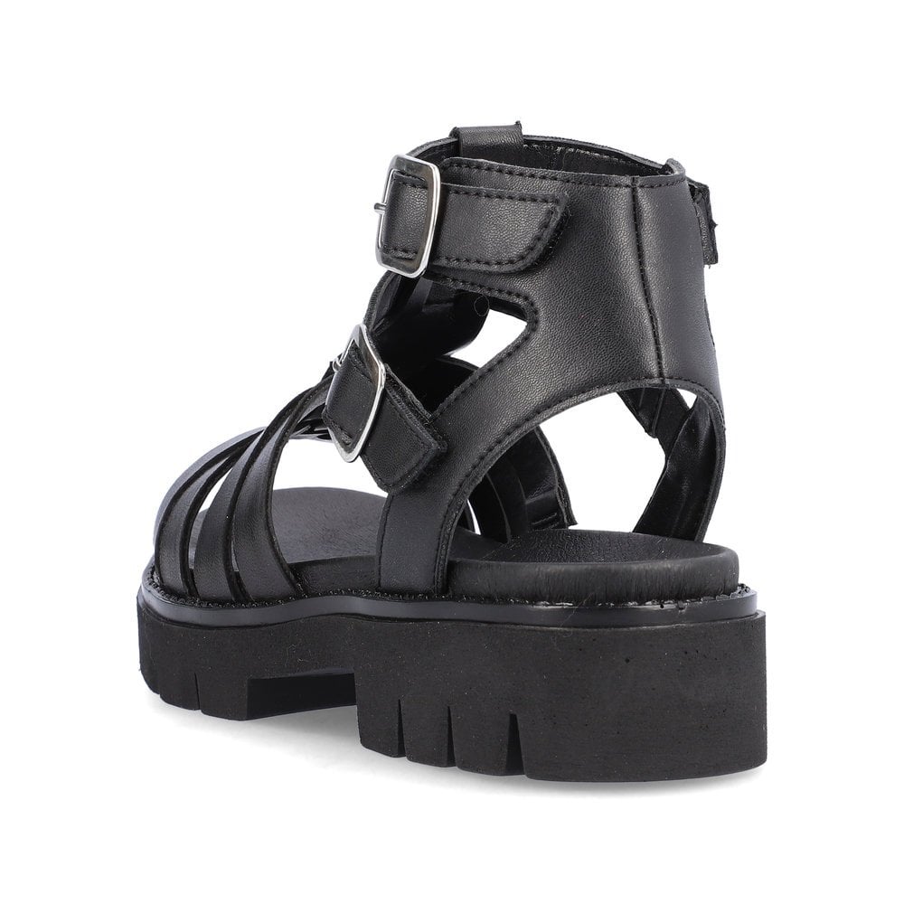 Women's Rieker Remonte D7956-00 Sandals Black | USA-441196