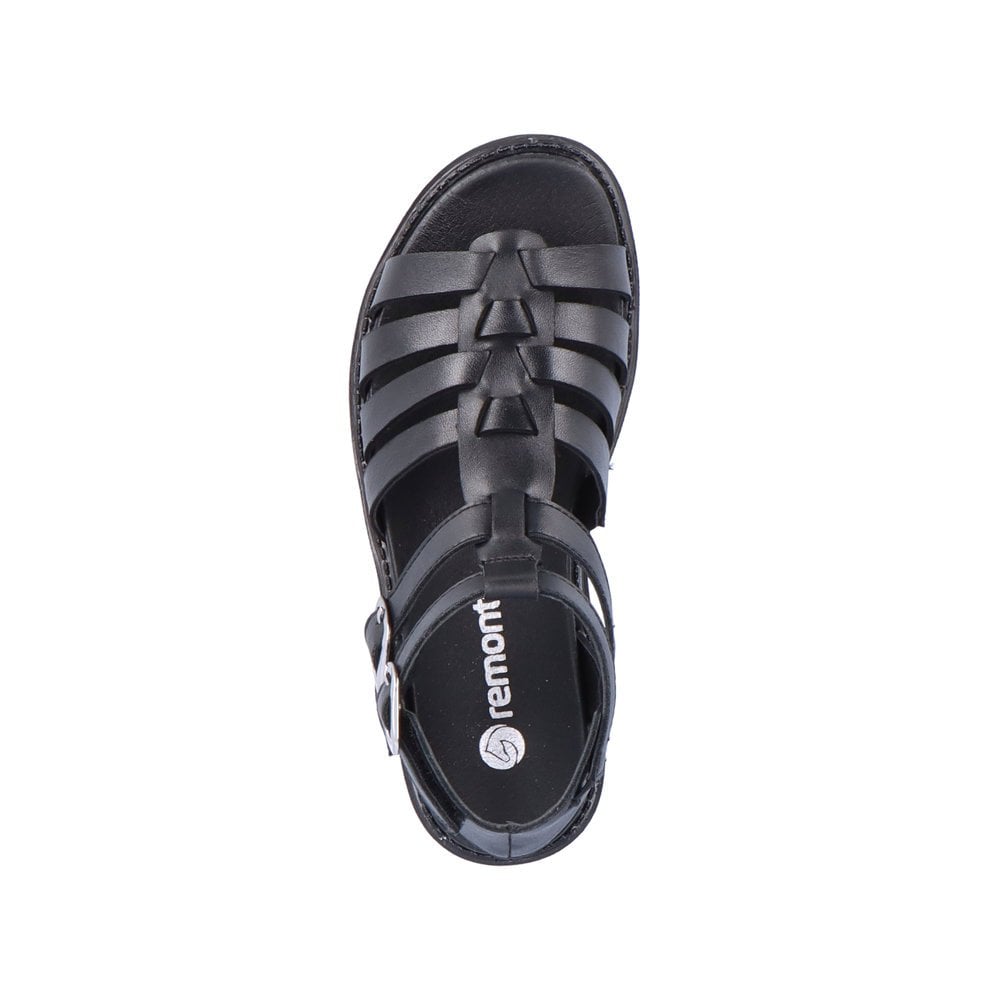 Women's Rieker Remonte D7956-00 Sandals Black | USA-441196