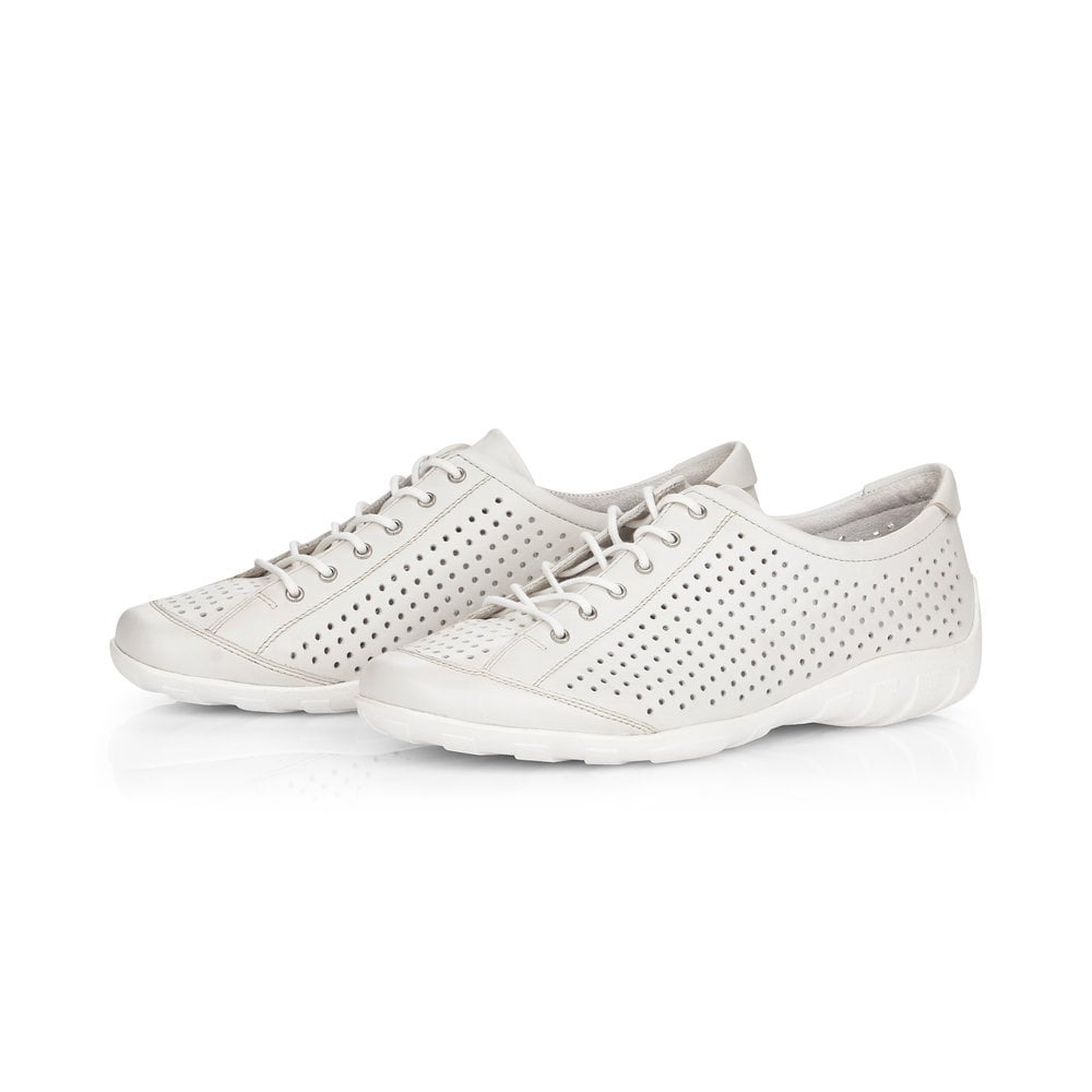 Women's Rieker Remonte R3401-80 Sneakers White | USA-293201