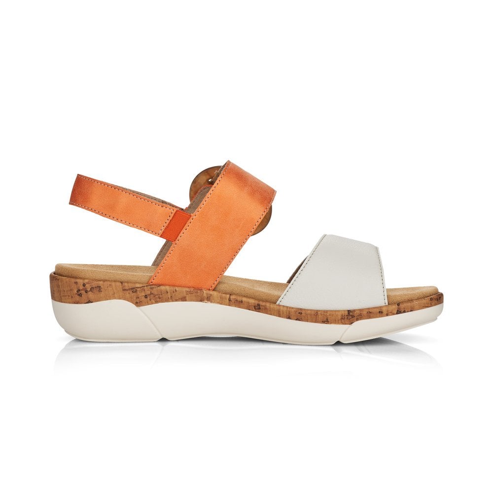 Women's Rieker Remonte R6853-38 Wedge Sandals Orange | USA-823098