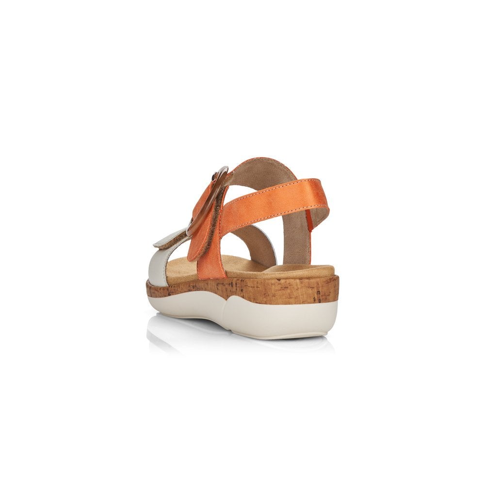 Women's Rieker Remonte R6853-38 Wedge Sandals Orange | USA-823098