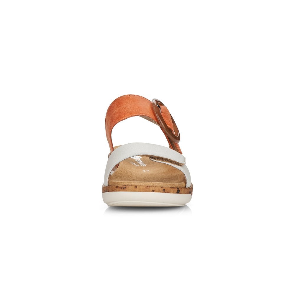 Women's Rieker Remonte R6853-38 Wedge Sandals Orange | USA-823098