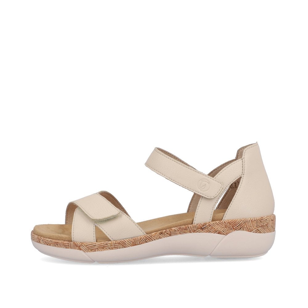 Women's Rieker Remonte R6859-60 Wedge Sandals Beige | USA-213723