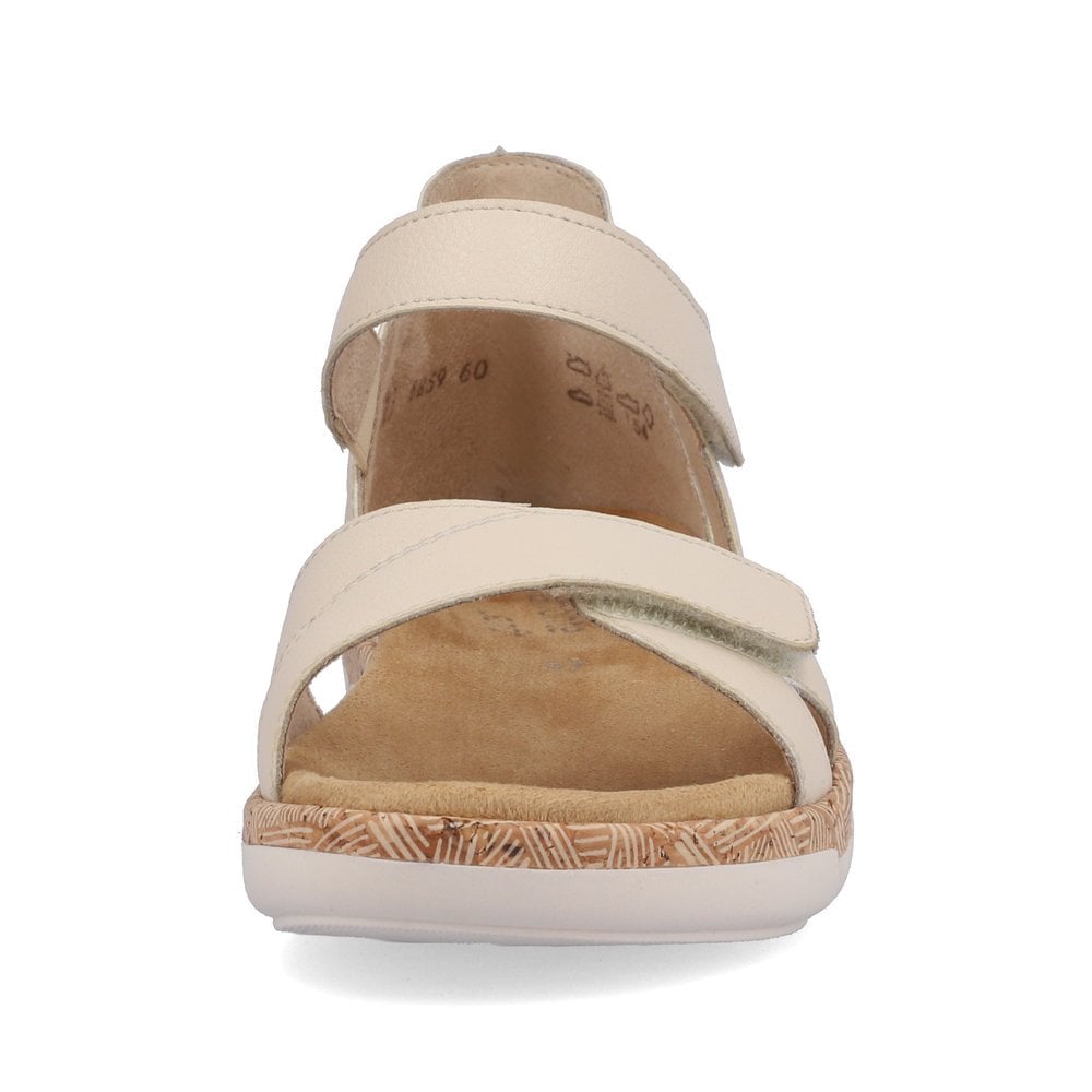 Women's Rieker Remonte R6859-60 Wedge Sandals Beige | USA-213723