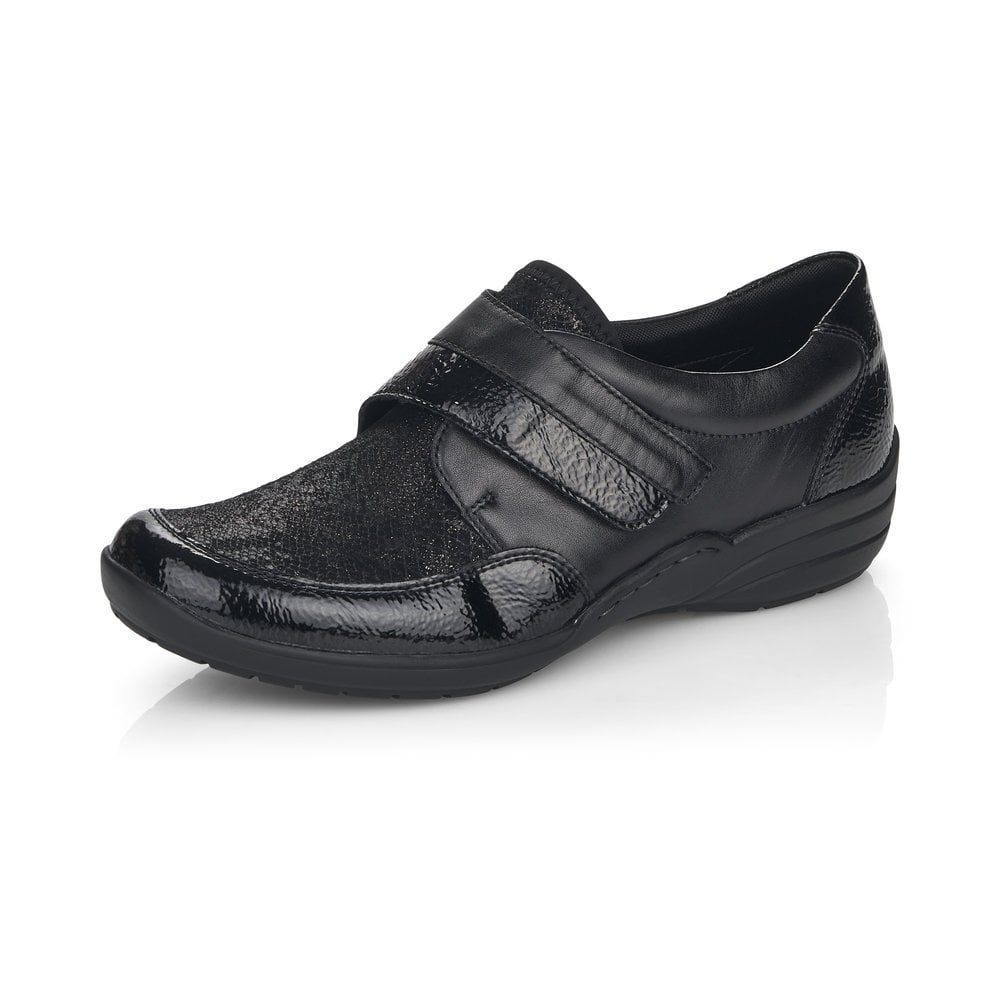 Women\'s Rieker Remonte R7600-02 Sneakers Black | USA-124392