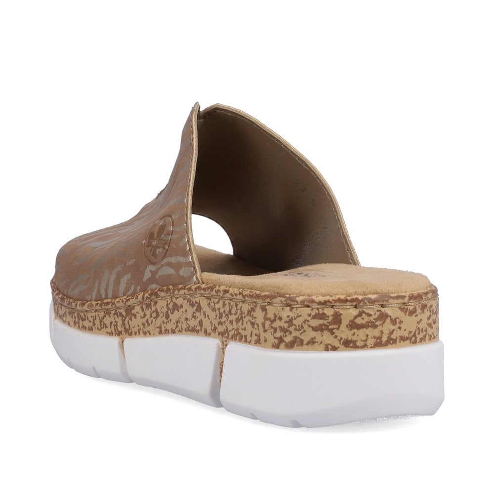 Women's Rieker V23M9-62 Slippers Beige | USA-185045