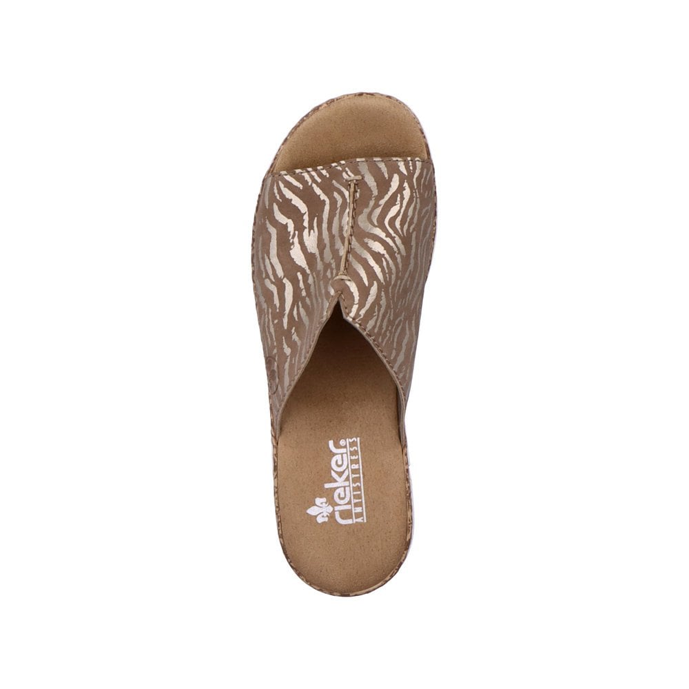 Women's Rieker V23M9-62 Slippers Beige | USA-185045