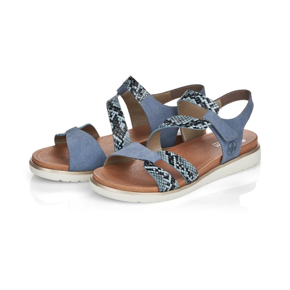 Women's Rieker V5069-12 Walking Sandals Blue | USA-494398