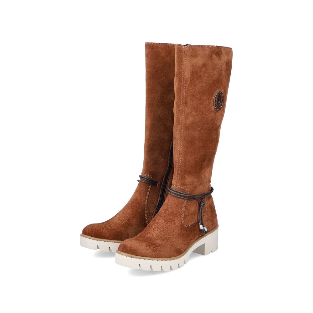 Women's Rieker X5793-24 Long Boots Brown | USA-446670