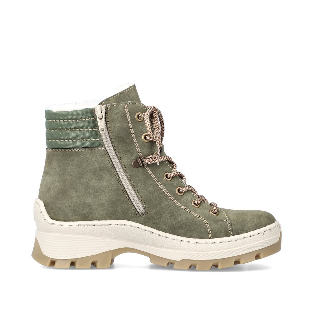 Women's Rieker X9334-54 Winter Boots Green | USA-708570