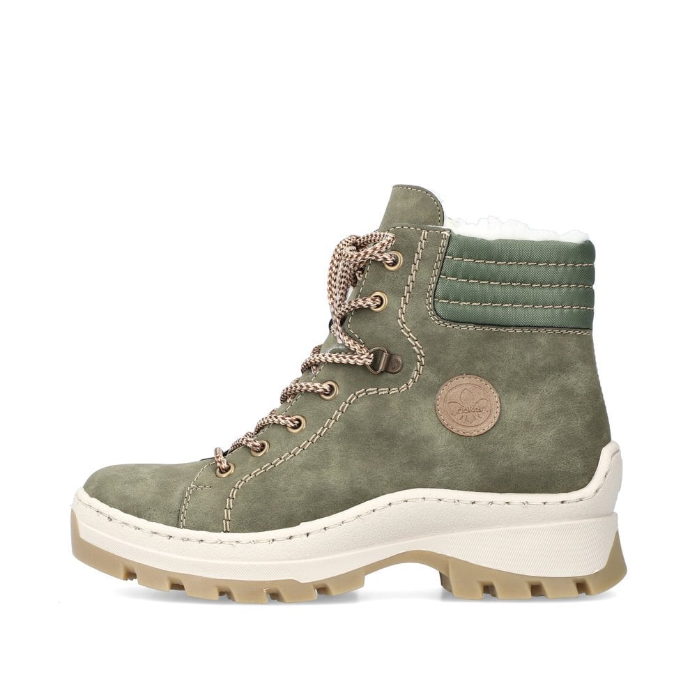 Women's Rieker X9334-54 Winter Boots Green | USA-708570