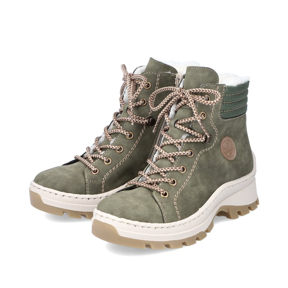 Women's Rieker X9334-54 Winter Boots Green | USA-708570