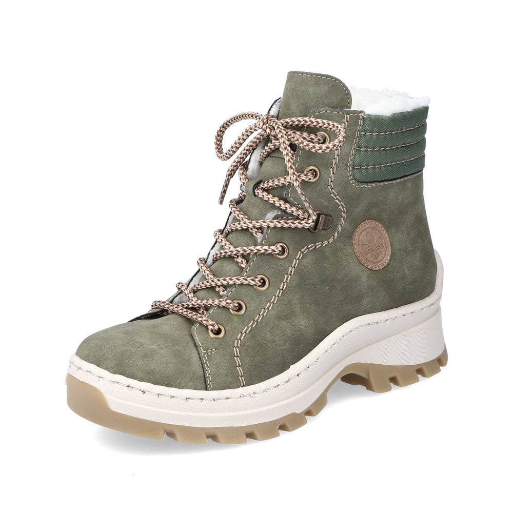 Women\'s Rieker X9334-54 Winter Boots Green | USA-708570