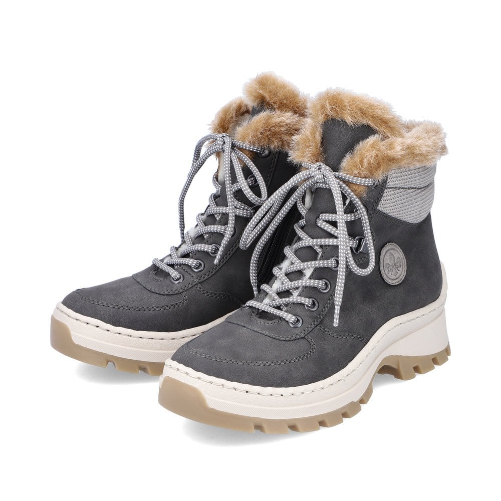 Women's Rieker X9335-45 Winter Boots Grey | USA-484434