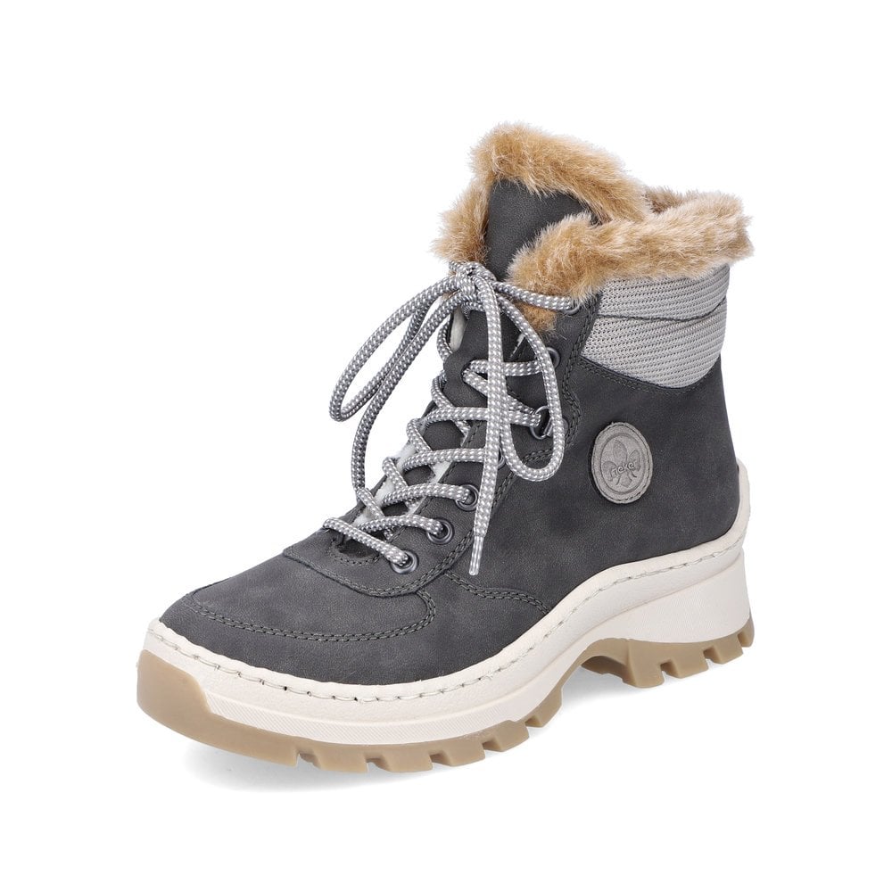 Women\'s Rieker X9335-45 Winter Boots Grey | USA-484434