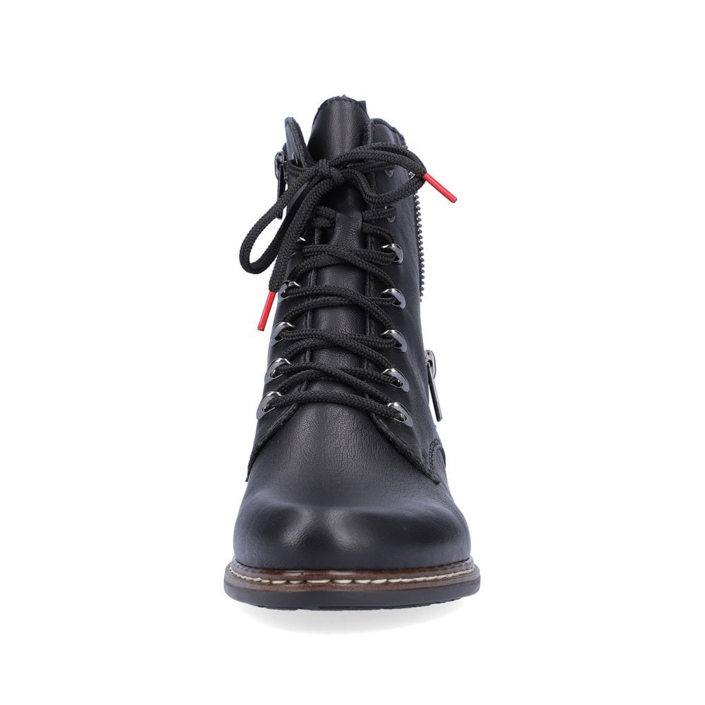 Women's Rieker Y0800-00 Lace Up Boots Black | USA-436645