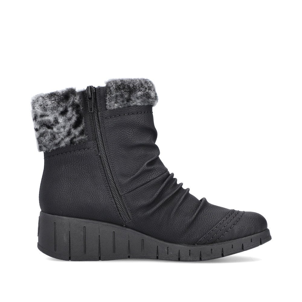 Women's Rieker Y1361-00 Winter Boots Black | USA-559853