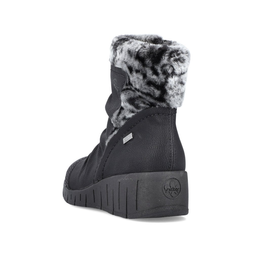 Women's Rieker Y1361-00 Winter Boots Black | USA-559853